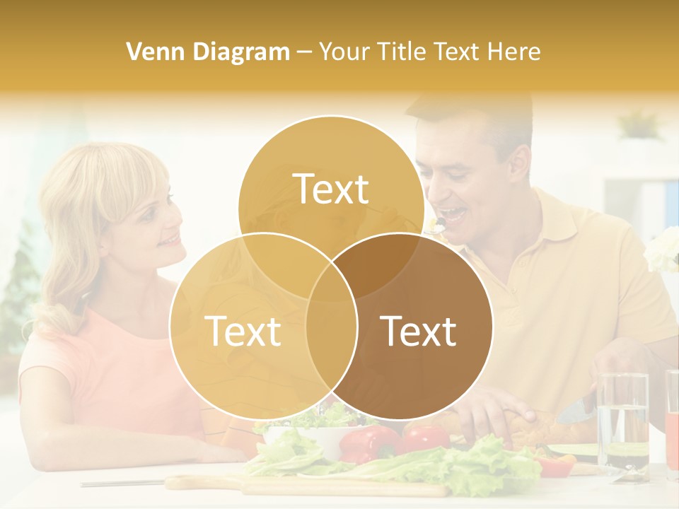 Giving Cutting Husband PowerPoint Template
