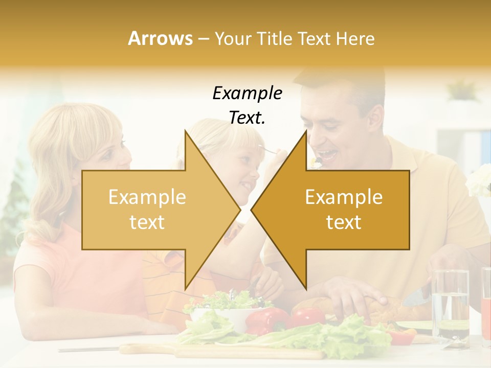Giving Cutting Husband PowerPoint Template