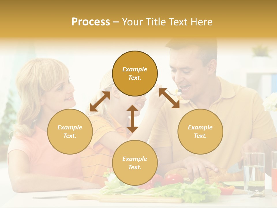 Giving Cutting Husband PowerPoint Template