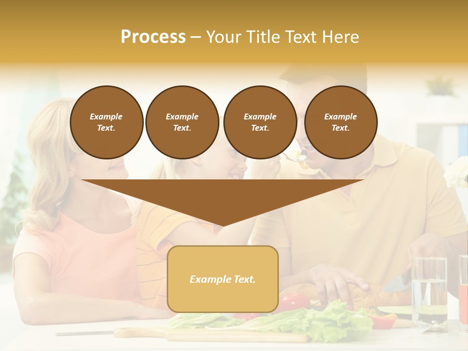 Giving Cutting Husband PowerPoint Template