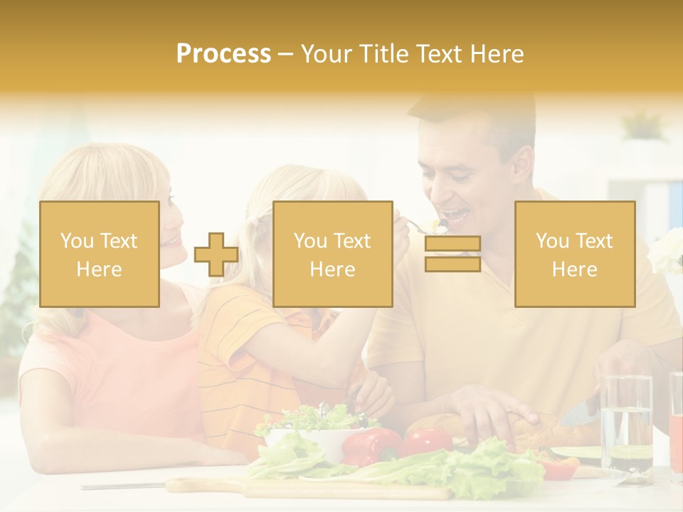 Giving Cutting Husband PowerPoint Template