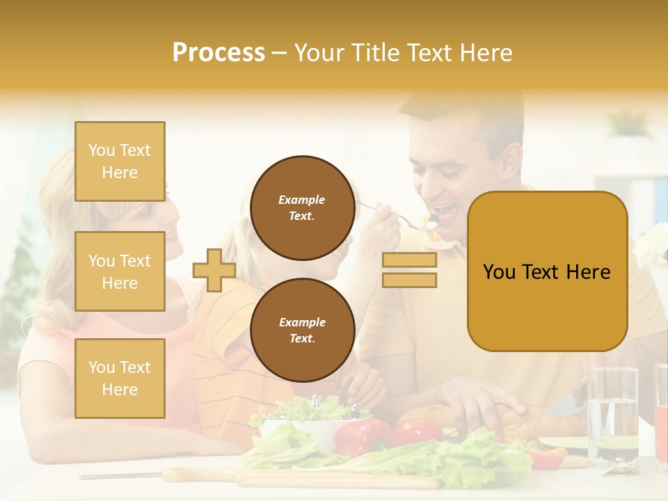 Giving Cutting Husband PowerPoint Template