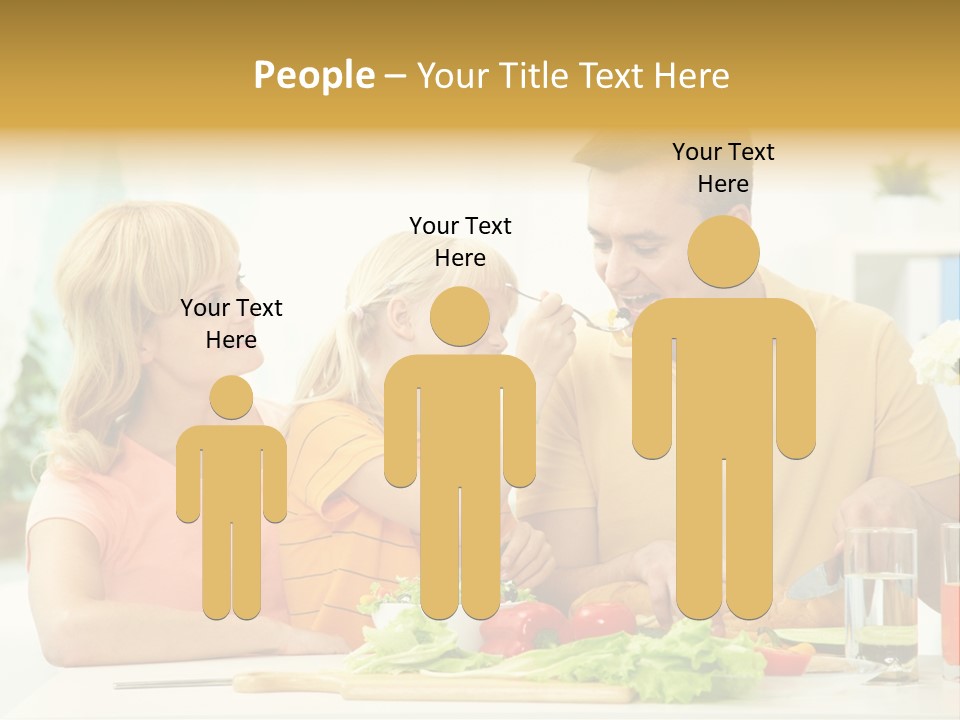 Giving Cutting Husband PowerPoint Template