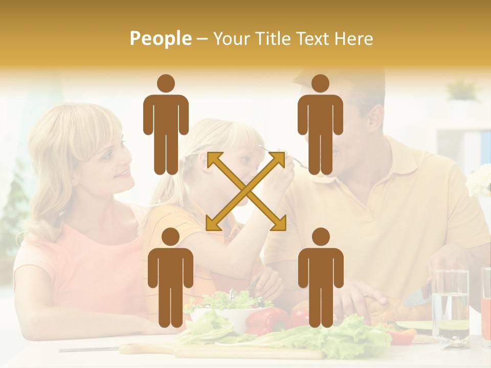 Giving Cutting Husband PowerPoint Template