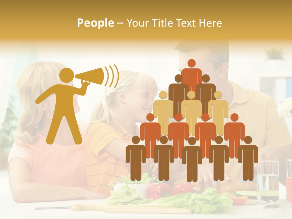 Giving Cutting Husband PowerPoint Template