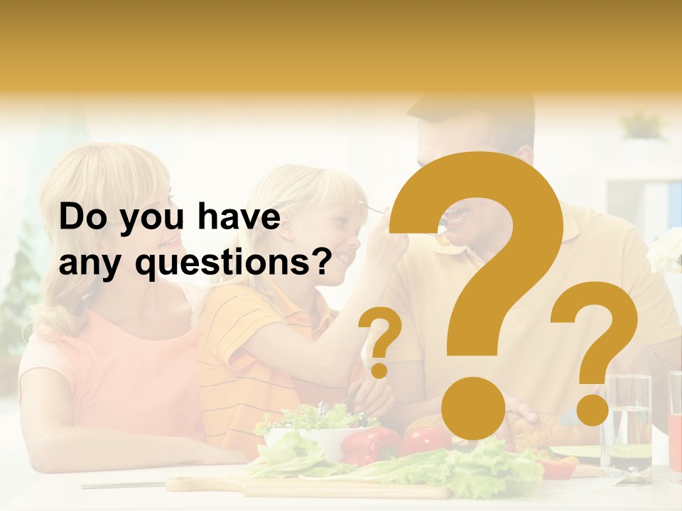 Giving Cutting Husband PowerPoint Template