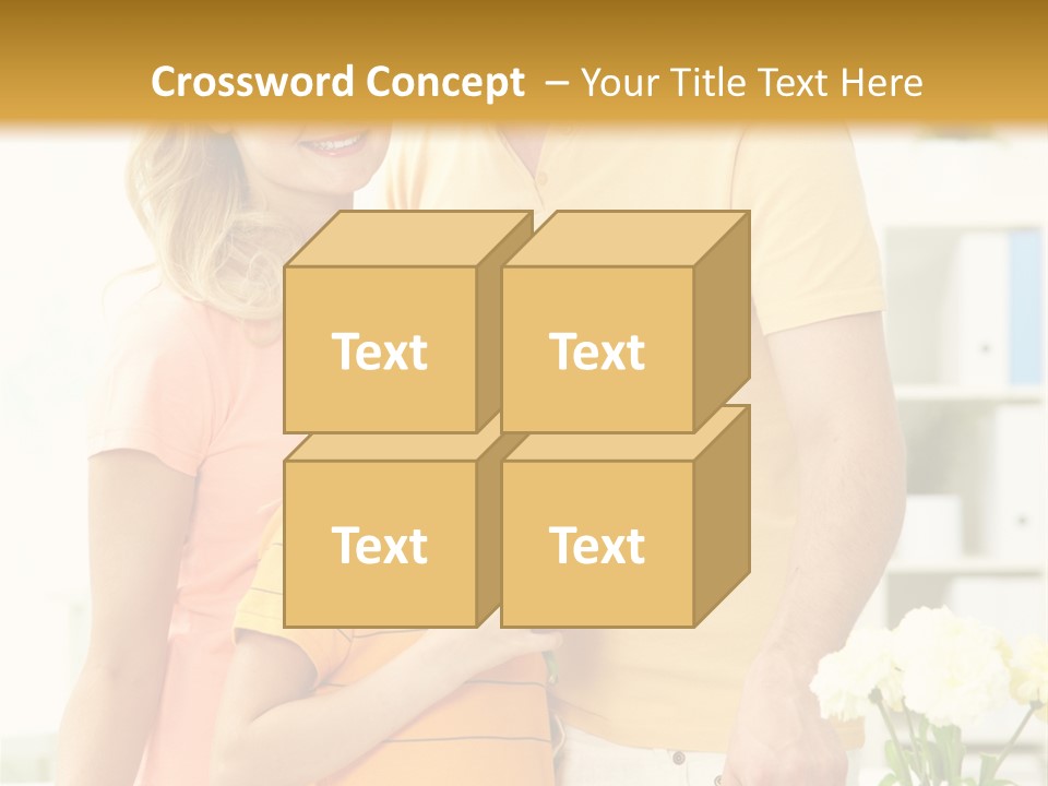 Child Father Group PowerPoint Template