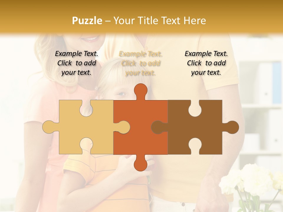 Child Father Group PowerPoint Template