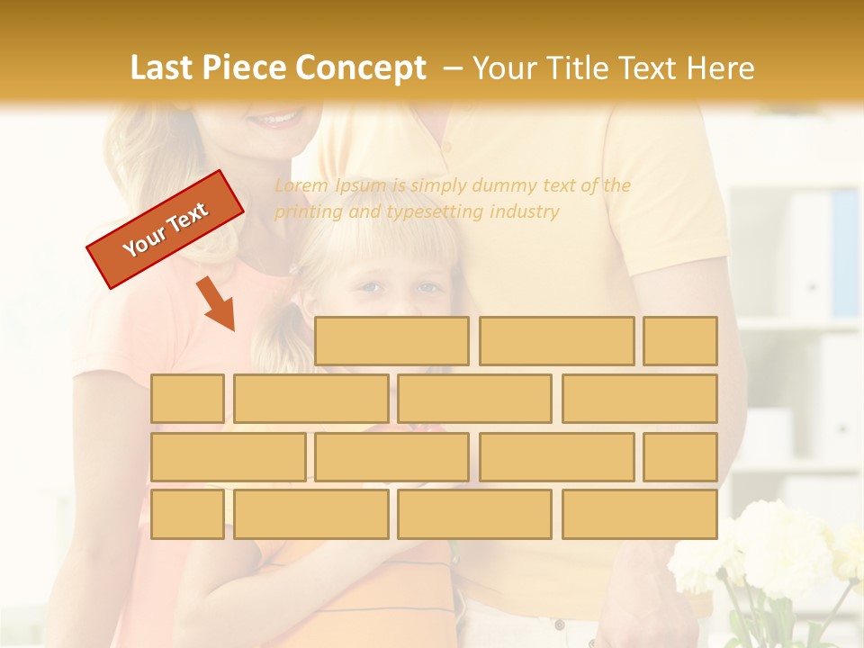 Child Father Group PowerPoint Template