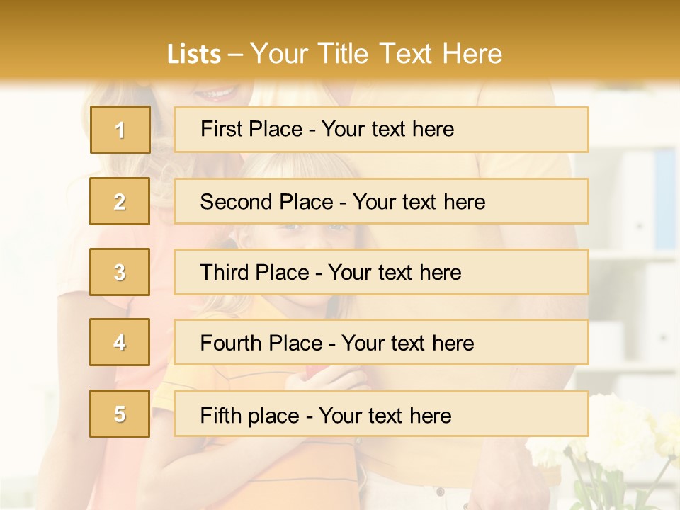Child Father Group PowerPoint Template