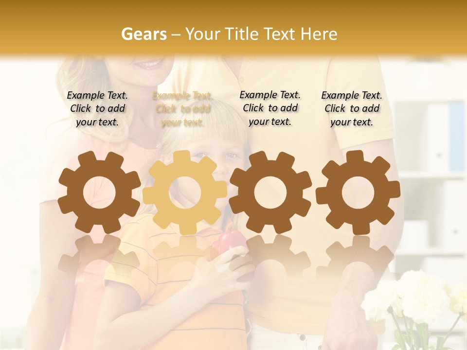 Child Father Group PowerPoint Template