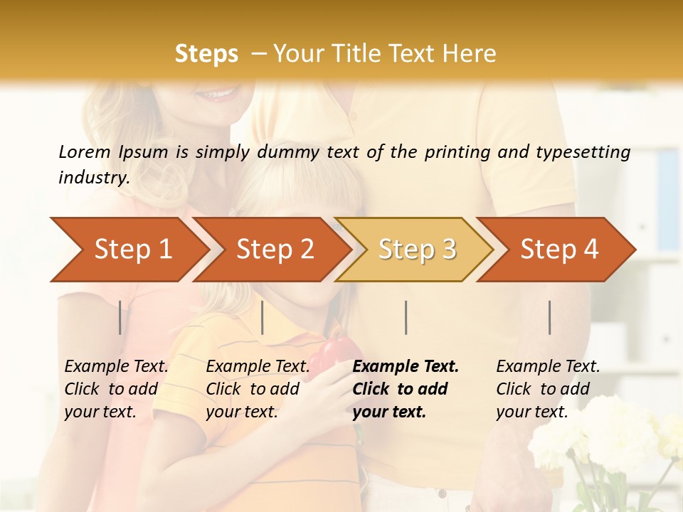 Child Father Group PowerPoint Template