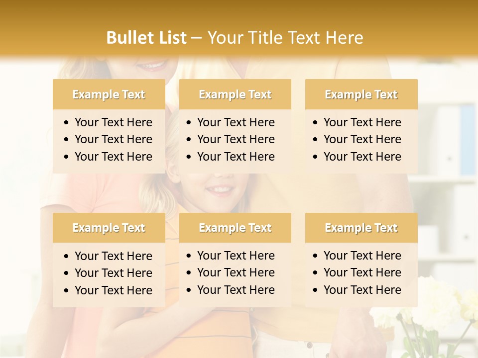 Child Father Group PowerPoint Template