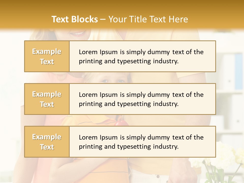 Child Father Group PowerPoint Template