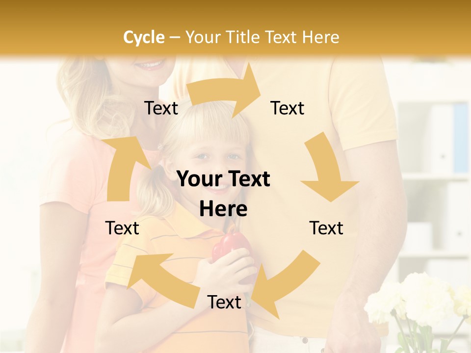 Child Father Group PowerPoint Template