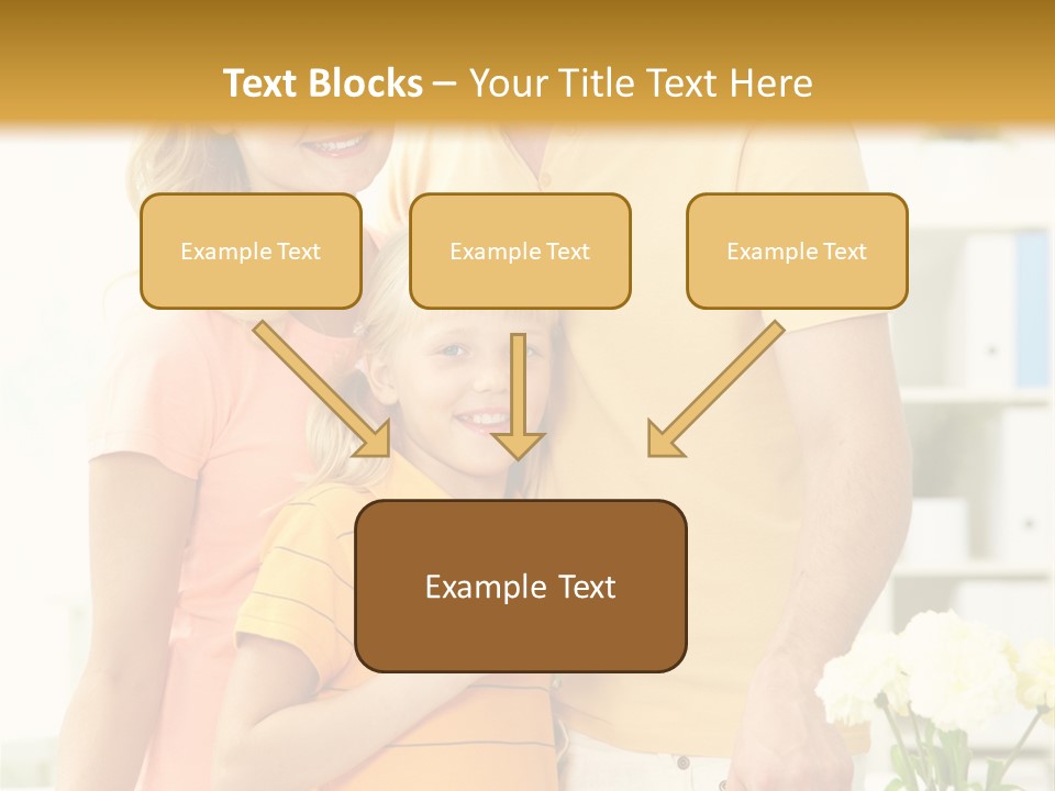 Child Father Group PowerPoint Template