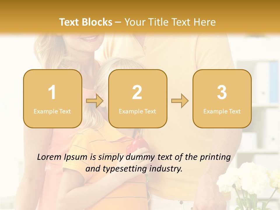 Child Father Group PowerPoint Template