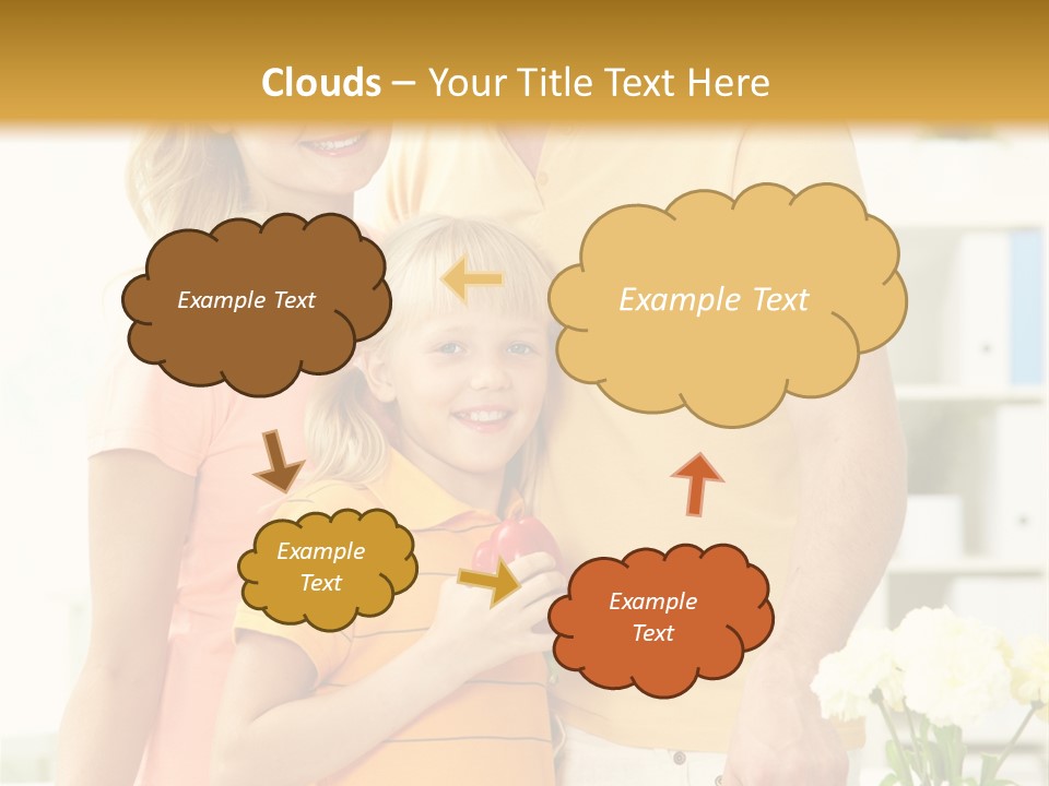 Child Father Group PowerPoint Template