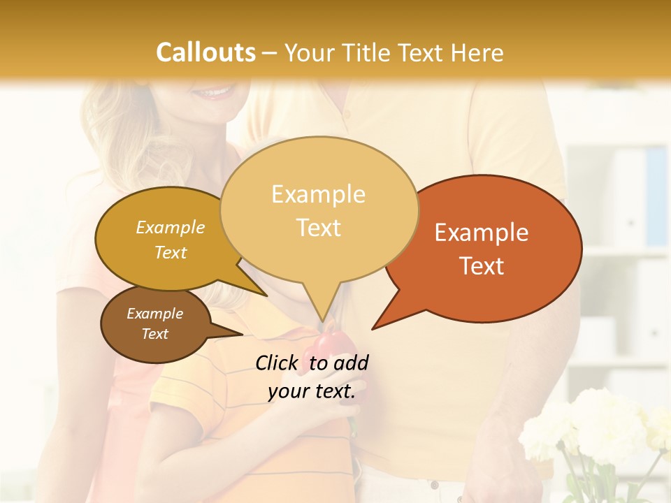 Child Father Group PowerPoint Template