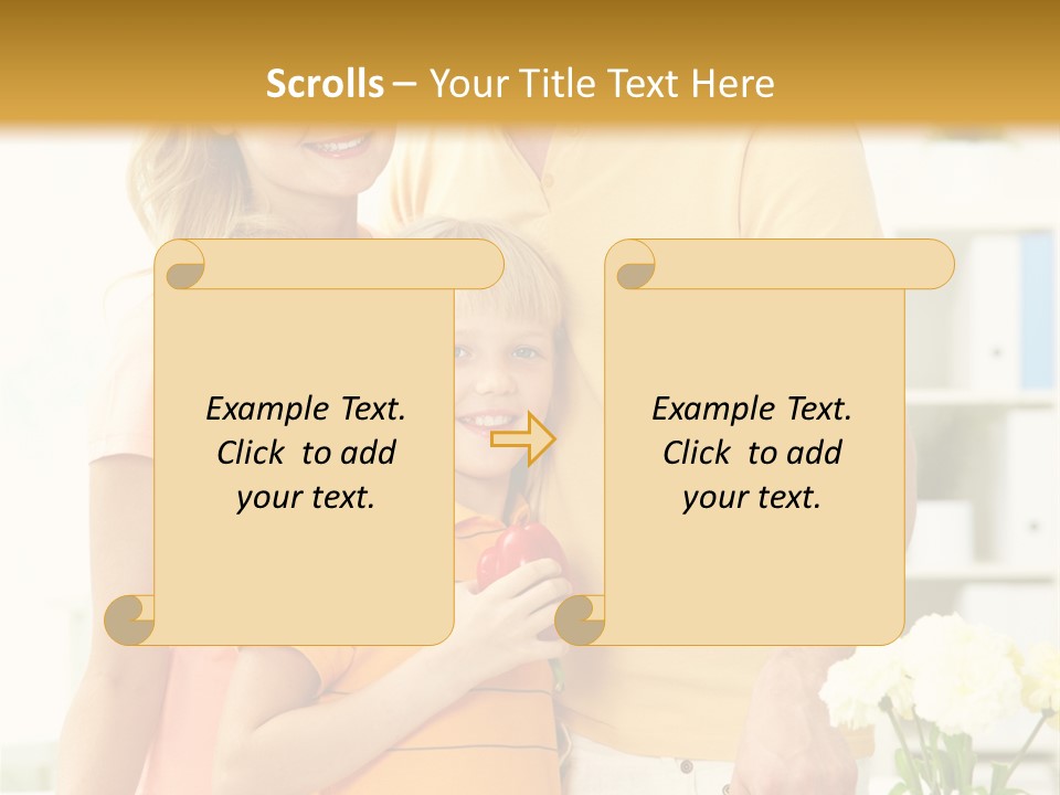 Child Father Group PowerPoint Template