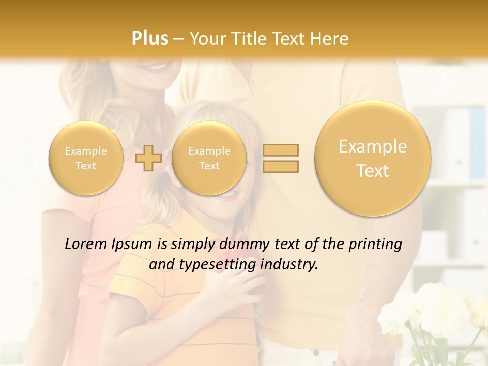 Child Father Group PowerPoint Template