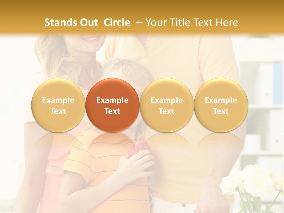 Child Father Group PowerPoint Template