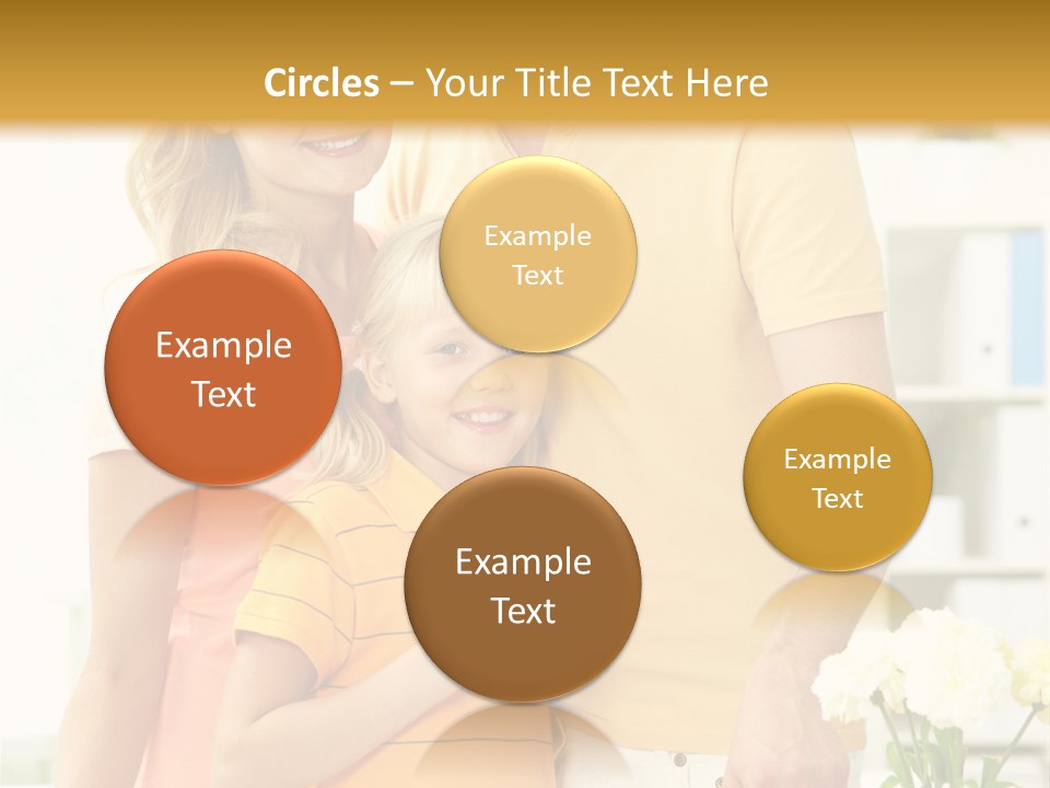 Child Father Group PowerPoint Template