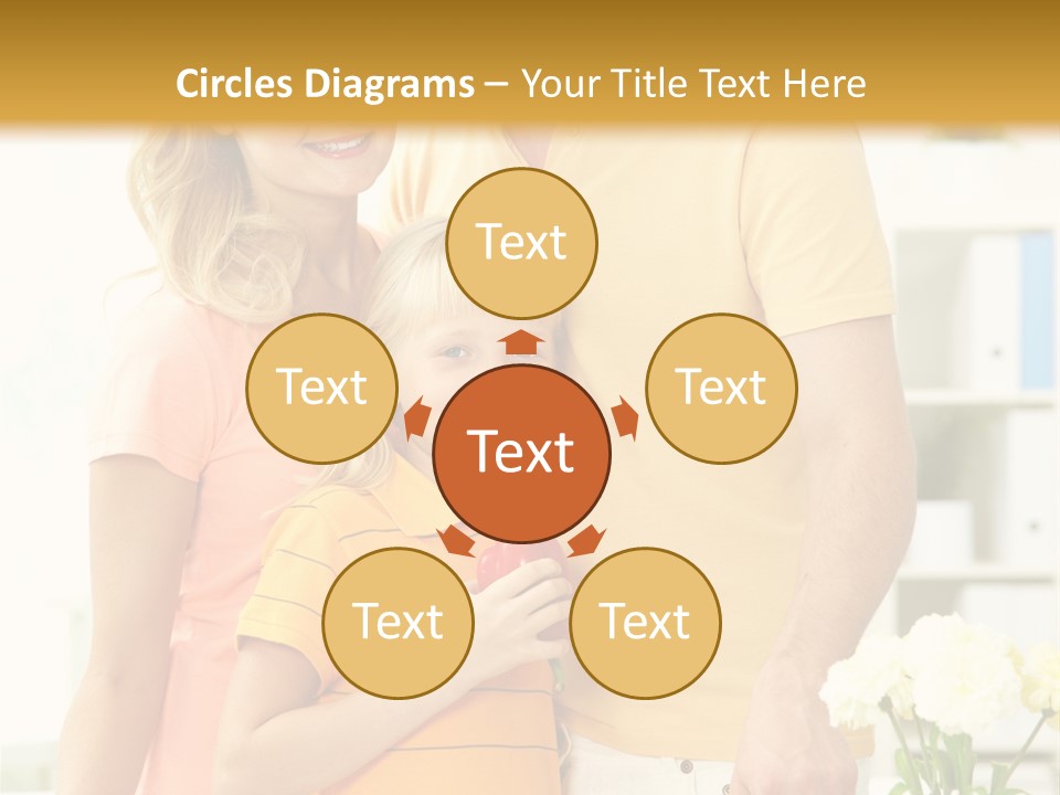 Child Father Group PowerPoint Template