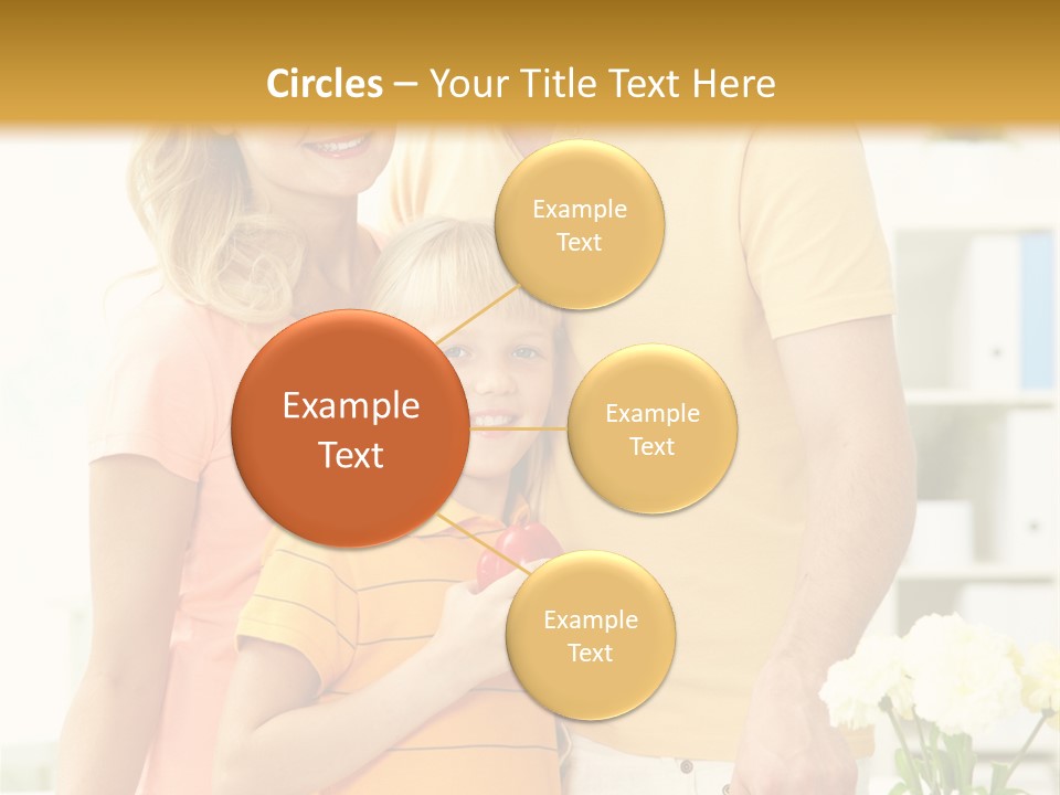 Child Father Group PowerPoint Template