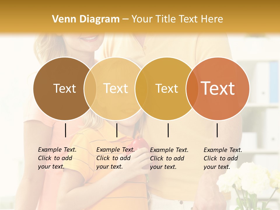 Child Father Group PowerPoint Template