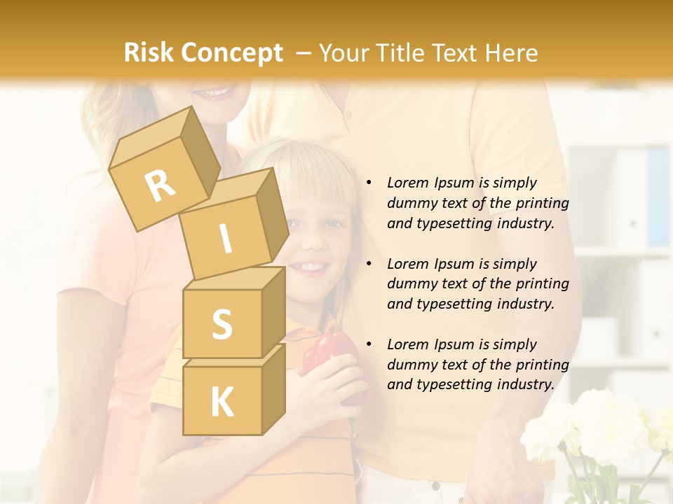 Child Father Group PowerPoint Template