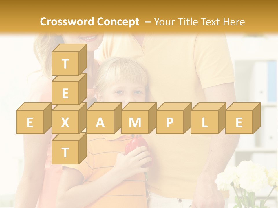 Child Father Group PowerPoint Template