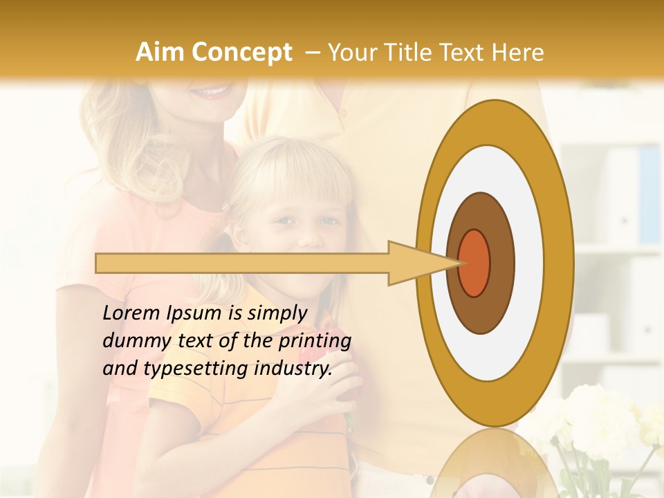 Child Father Group PowerPoint Template