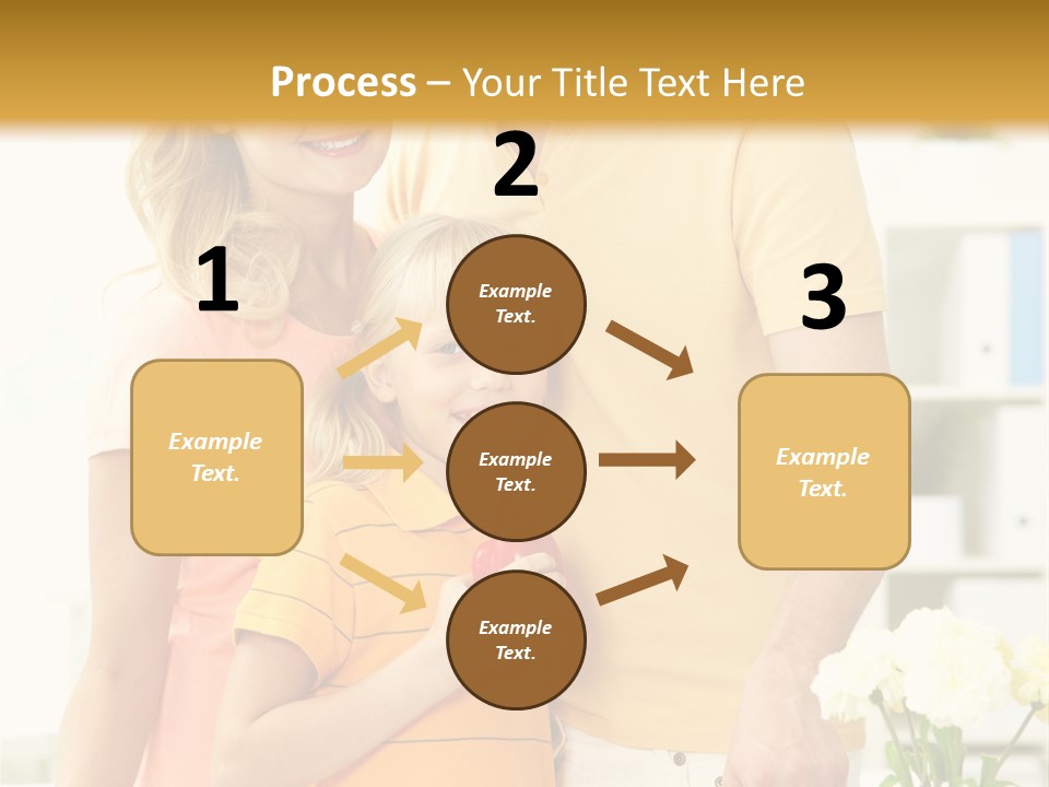 Child Father Group PowerPoint Template