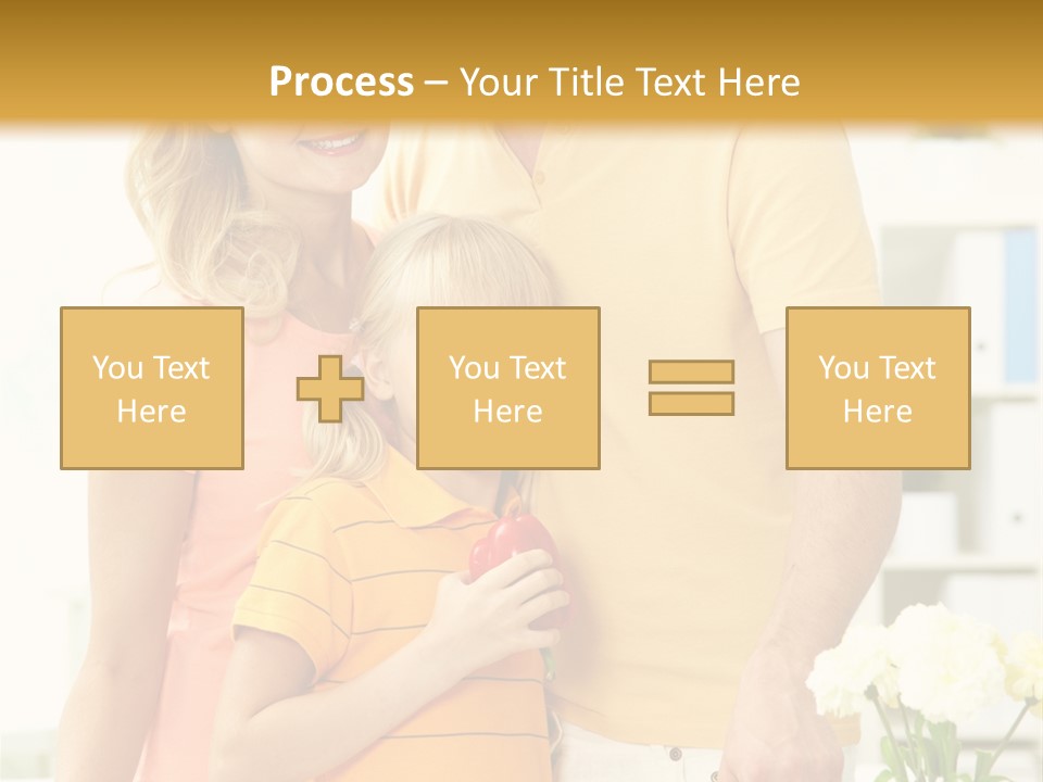 Child Father Group PowerPoint Template