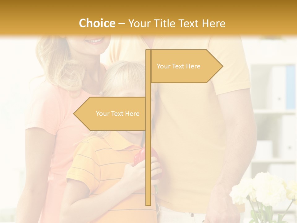 Child Father Group PowerPoint Template