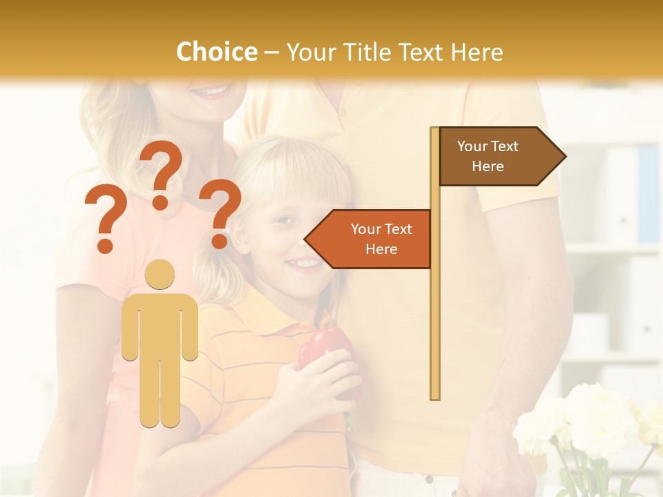 Child Father Group PowerPoint Template