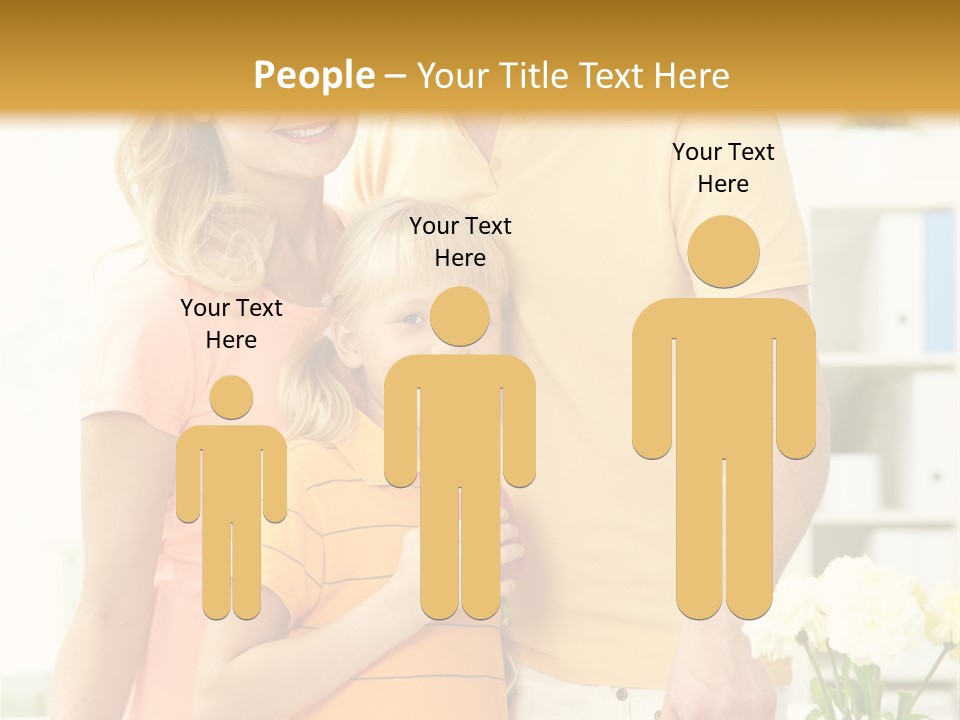 Child Father Group PowerPoint Template