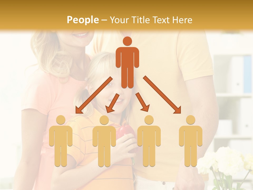 Child Father Group PowerPoint Template