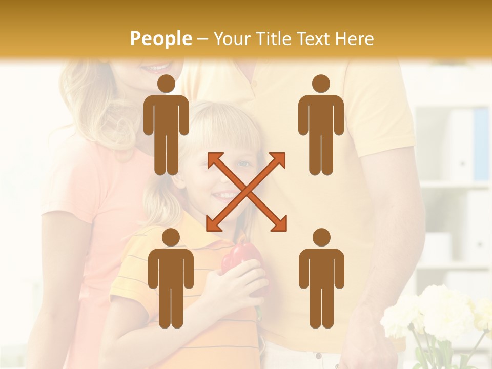 Child Father Group PowerPoint Template