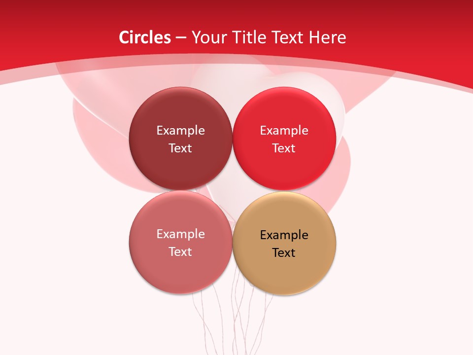 Heart Decoration Many PowerPoint Template