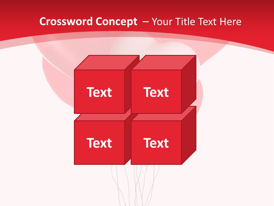 Heart Decoration Many PowerPoint Template