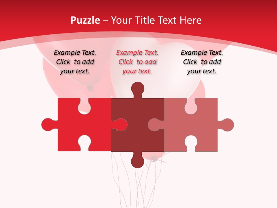 Heart Decoration Many PowerPoint Template