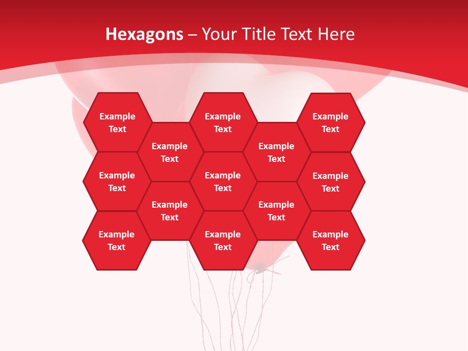 Heart Decoration Many PowerPoint Template