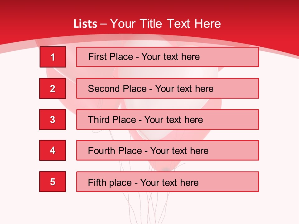 Heart Decoration Many PowerPoint Template