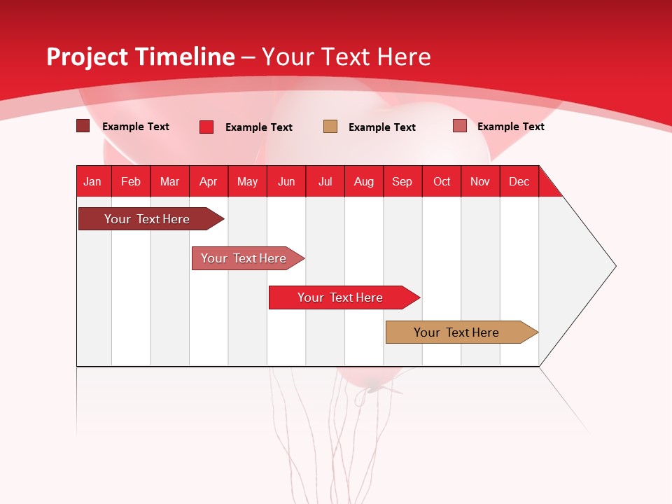 Heart Decoration Many PowerPoint Template