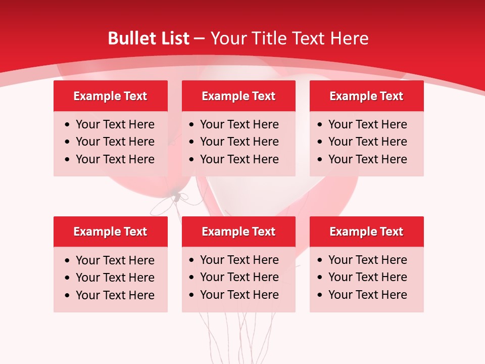 Heart Decoration Many PowerPoint Template