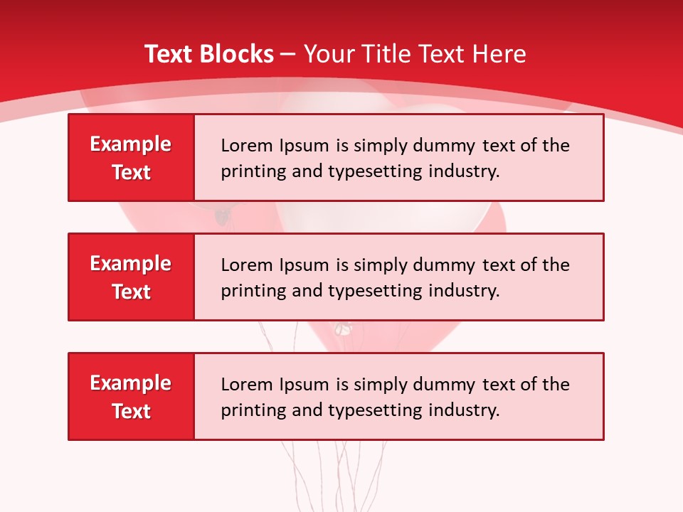 Heart Decoration Many PowerPoint Template