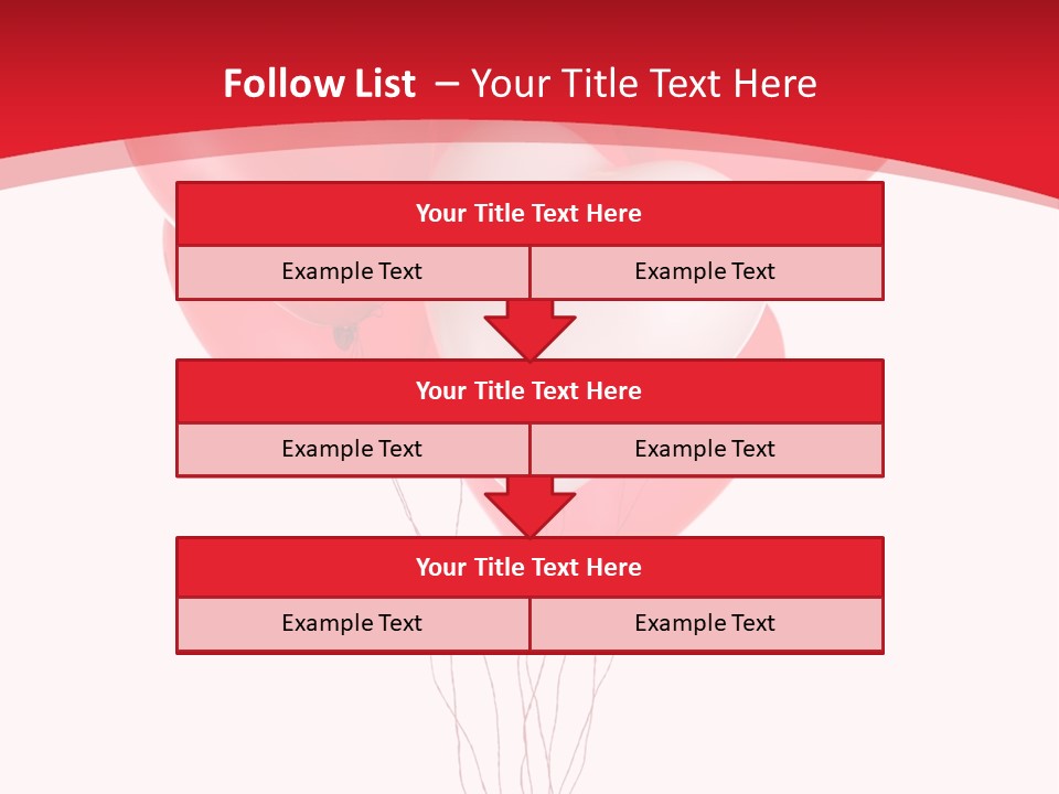 Heart Decoration Many PowerPoint Template