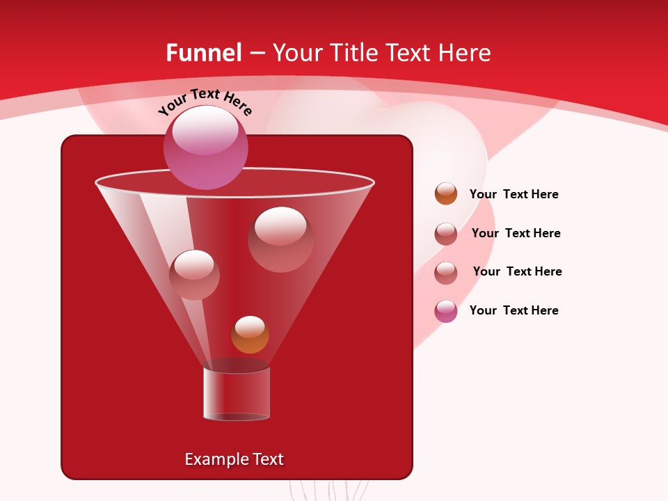 Heart Decoration Many PowerPoint Template